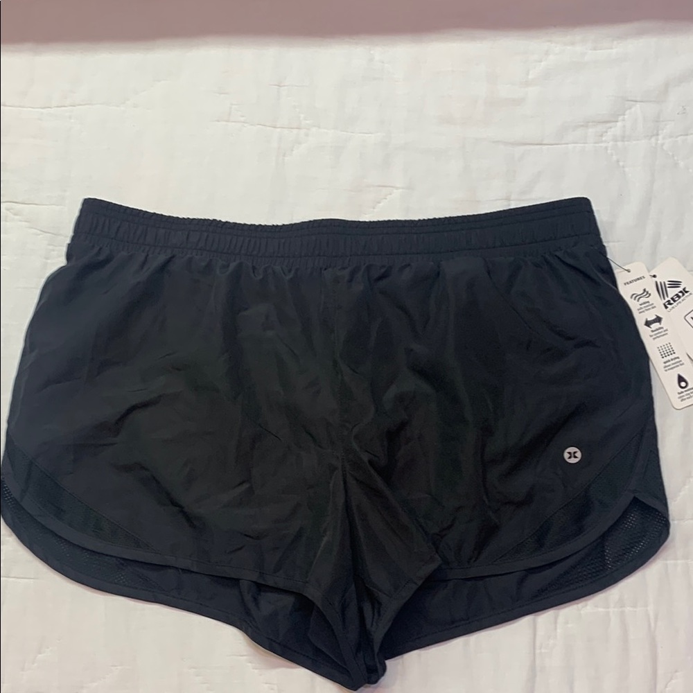 NWT‎ RBX Women's Black Lightweight Running Athletic Shorts Size Large Workout